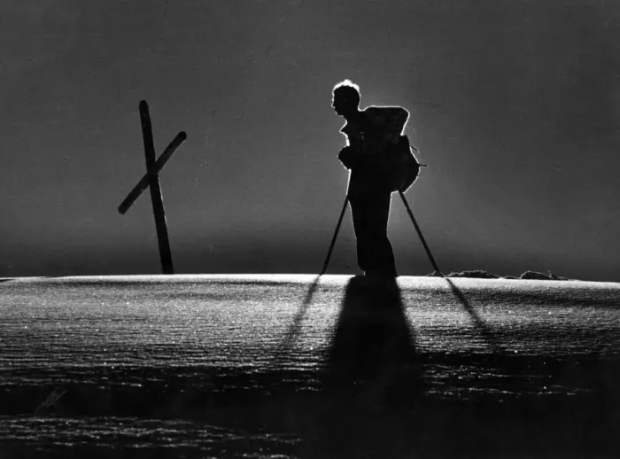 Framed Print : Sunlit Skier Framed Print : Sunlit Skier