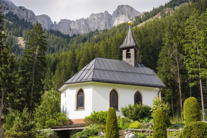 Framed Print : Sunneschlossli Chapel, Tannheim Valley, Tyrol, Austria Framed Print : Sunneschlossli Chapel, Tannheim Valley, Tyrol, Austria
