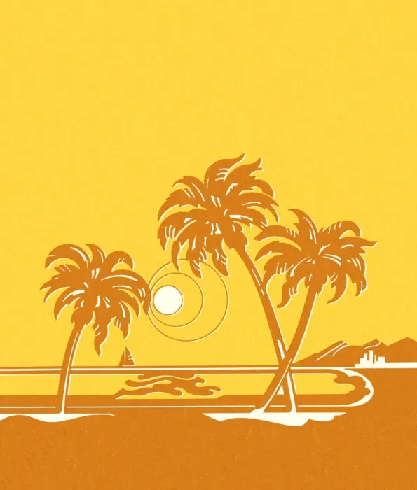 Framed Print : Sunny Tropical Scene Framed Print : Sunny Tropical Scene