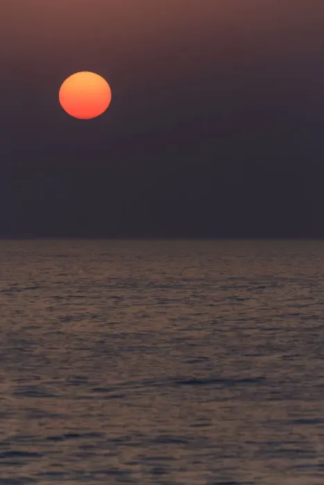 Framed Print : Sunrise over the Arabian Sea, Al Ashkharah, Ash Sharqiyah, Oman