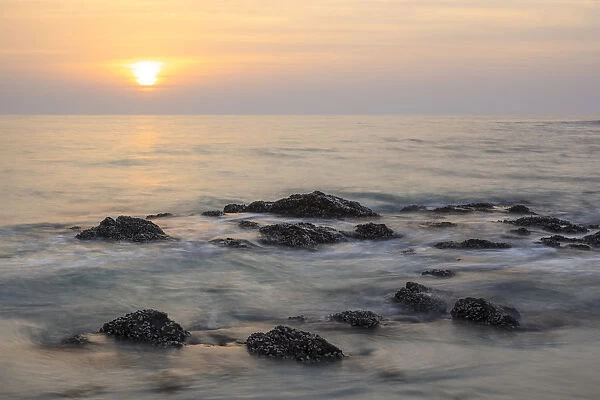 Sunrise over the Arabian Sea, Masirah or Mazeira Island, Oman