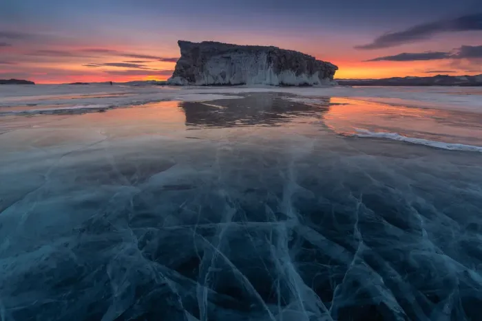 Framed Print : Sunrise at Baikal lake Framed Print : Sunrise at Baikal lake