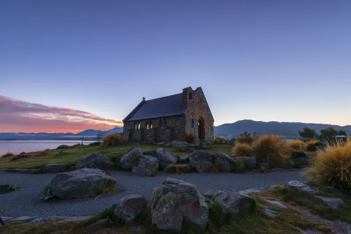 Framed Print : Sunrise at Church Of Good Shepherd, Tekapo Framed Print : Sunrise at Church Of Good Shepherd, Tekapo