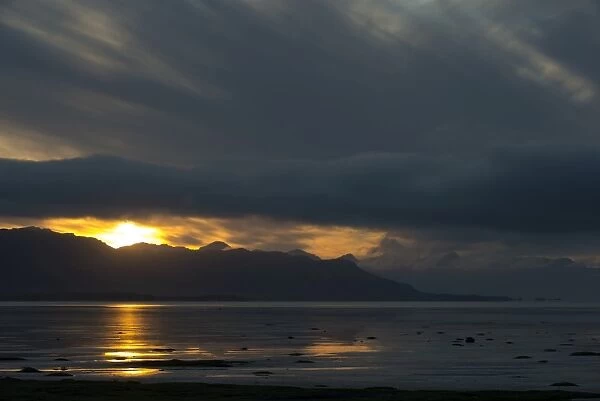 Sunrise, Eastfjords, Iceland, Europe