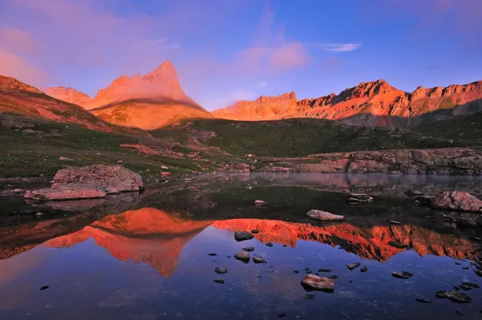 Framed Print : Sunrise at Ice Lake Basin