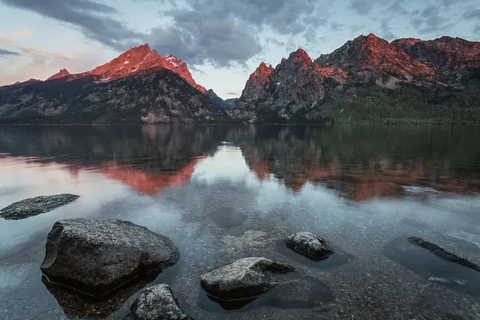 Framed Print : Sunrise at Jenny Lake Framed Print : Sunrise at Jenny Lake