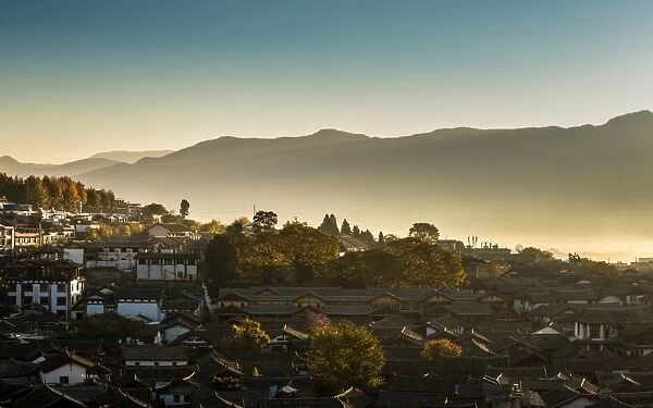 Sunrise on Lijiang Old Town, Yunnan, China