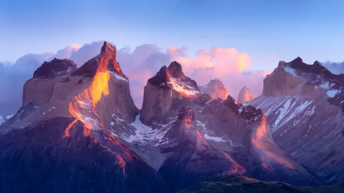 Framed Print : Sunrise in the Patagonian Andes Mountains Framed Print : Sunrise in the Patagonian Andes Mountains