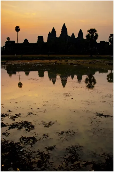 Framed Print : Sunrise And Reflections Of Angkor Wat Temple Framed Print : Sunrise And Reflections Of Angkor Wat Temple
