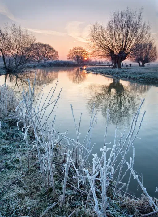 Framed Print : Sunrise on the River Stour Framed Print : Sunrise on the River Stour