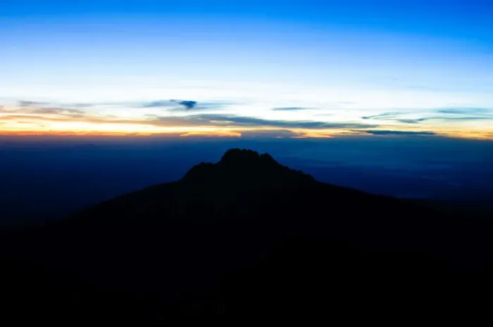 Framed Print : Sunrise Silhouettes Mawenzi Peak Framed Print : Sunrise Silhouettes Mawenzi Peak