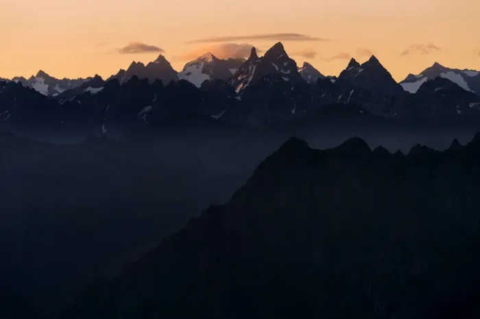 Framed Print : Sunrise above the Silvretta, Gargellen, Montafon, Vorarlberg, Austria