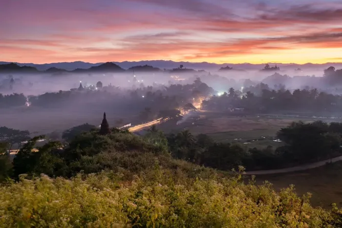 Framed Print : Before sunrise time at Mrauk-U Framed Print : Before sunrise time at Mrauk-U