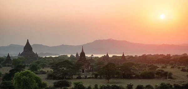 Sunset over Bagan, Myanmar