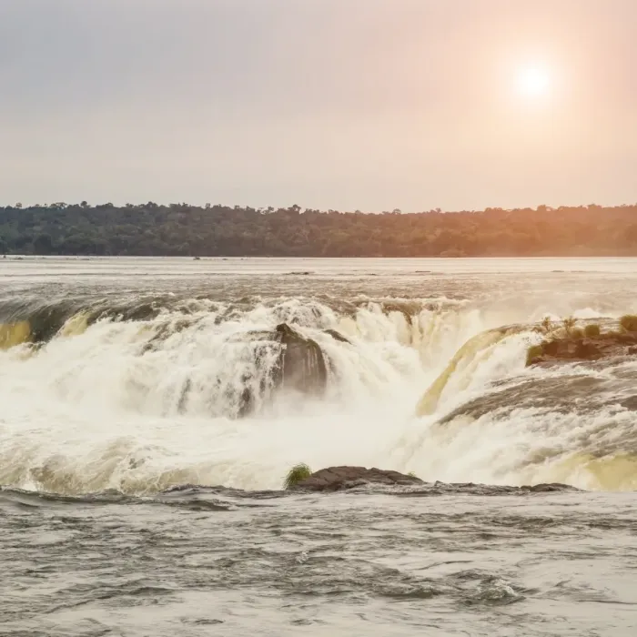 Framed Print : Sunset at Devils Throat, Iguazu National Park Framed Print : Sunset at Devils Throat, Iguazu National Park