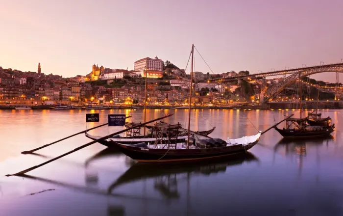 Framed Print : Sunset Douro river (Oporto)