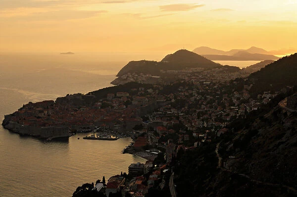 Sunset over Dubrovnik