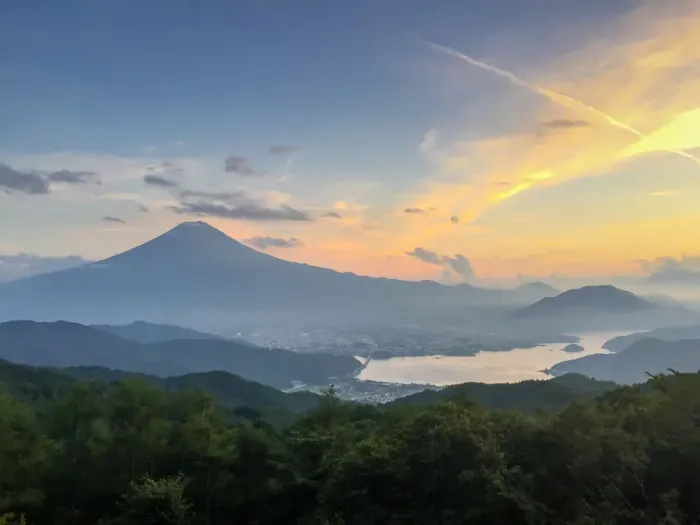 Framed Print : Sunset Fuji
