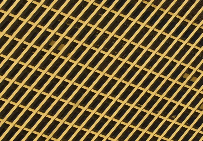 Framed Print : Sunset Grid Pattern