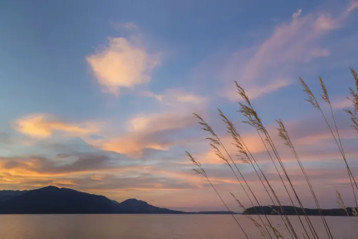 Framed Print : Sunset over Hood Canal and Olympic Mountains, Dabob Bay, Seabeck, Washington State, USA Framed Print : Sunset over Hood Canal and Olympic Mountains, Dabob Bay, Seabeck, Washington State, USA