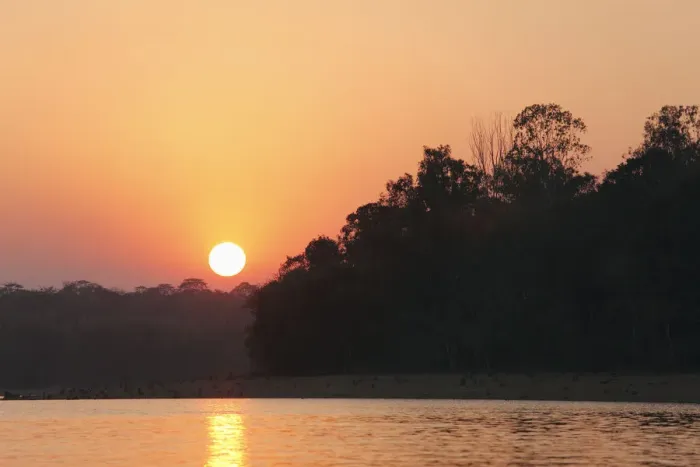 Framed Print : Sunset, Kabini Reservoir, Rajiv Gandhi National Park, Nagarhole National Park, Karnataka, South India, India, South Asia, Asia Framed Print : Sunset, Kabini Reservoir, Rajiv Gandhi National Park, Nagarhole National Park, Karnataka, South India, India, South Asia, Asia