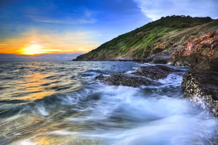 Framed Print : Sunset Khao laem ya national park
