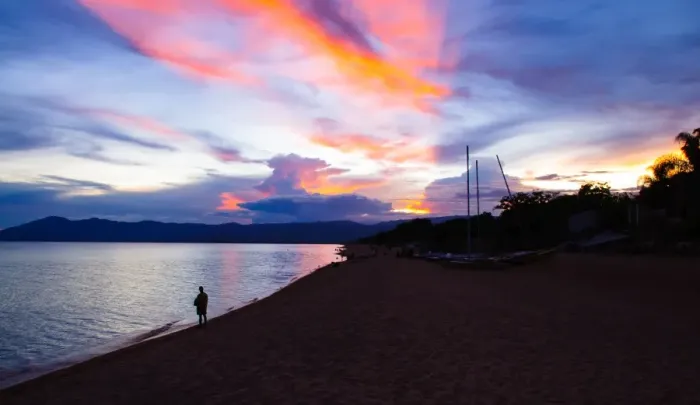 Framed Print : Sunset at Lake Malawi Framed Print : Sunset at Lake Malawi