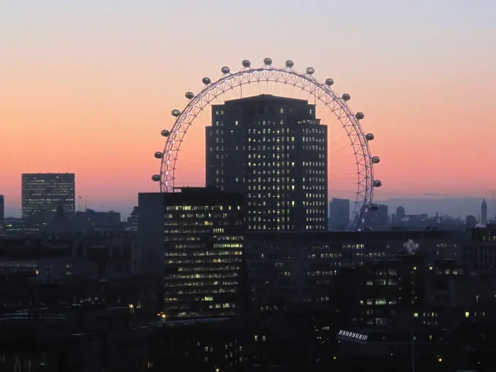Framed Print : Sunset, London Eye Framed Print : Sunset, London Eye