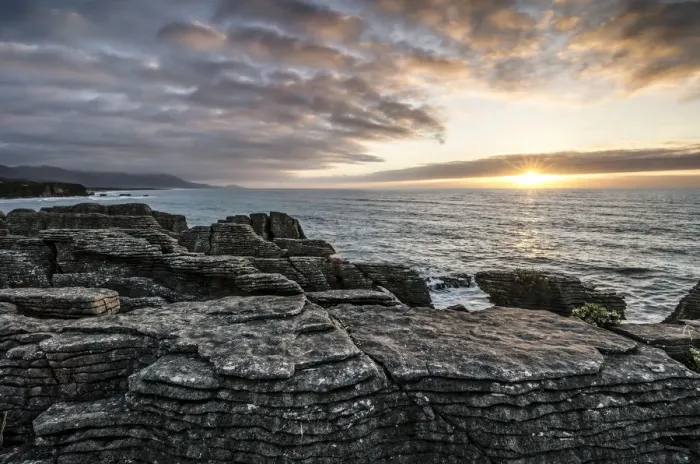 Framed Print : Sunset at Pancake Rocks, Paparoa National Park, Punakaiki, South Island, New Zealand, Oceania Framed Print : Sunset at Pancake Rocks, Paparoa National Park, Punakaiki, South Island, New Zealand, Oceania