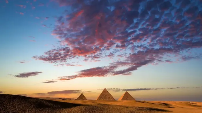 Framed Print : Sunset at the Pyramids, Giza, Cairo, Egypt Framed Print : Sunset at the Pyramids, Giza, Cairo, Egypt