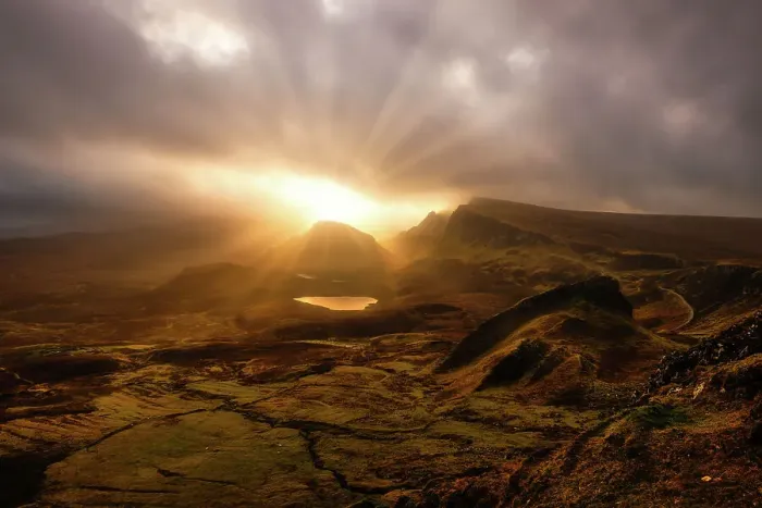 Framed Print : Sunset over The Quiraing Framed Print : Sunset over The Quiraing