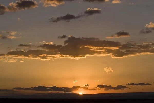 Sunset in San Pedro de Atacama, Atacama Desert, Chile, South America