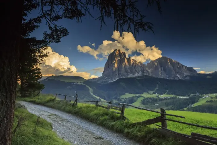 Framed Print : Sunset on Sassolino mountain