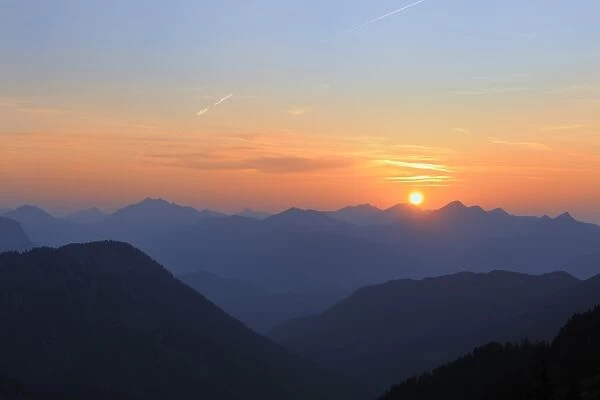 Sunset, Stripsenjochhaus, Wilder Kaiser, Tyrol, Austria, Europe