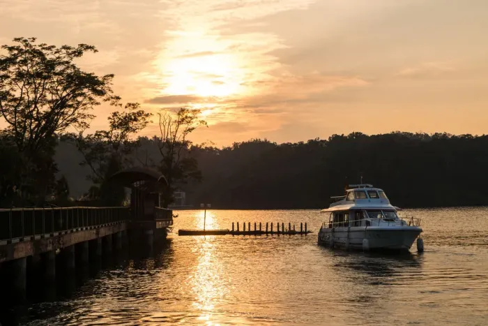 Framed Print : Sunset and Sun Moon lake