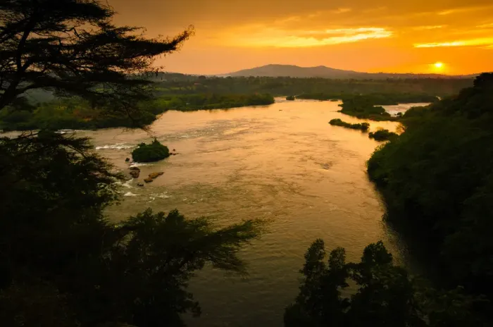 Framed Print : Sunset on the Victorian Nile Framed Print : Sunset on the Victorian Nile