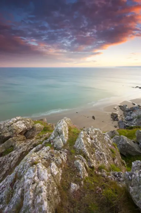 Framed Print : Sunset Whitsand Bay Cornwall UK Framed Print : Sunset Whitsand Bay Cornwall UK