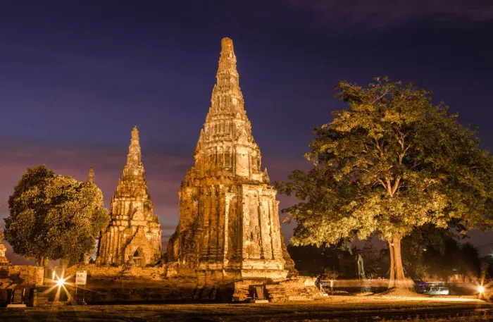 Framed Print : Suntat at Wat Chai Wattanaram