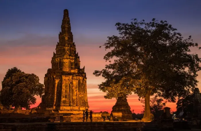 Framed Print : Suntat at Wat Chai Wattanaram Framed Print : Suntat at Wat Chai Wattanaram