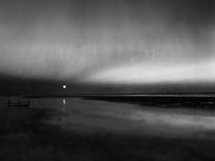 Framed Print : Supermoon. Worthing beach, West Sussex, supermoon Framed Print : Supermoon. Worthing beach, West Sussex, supermoon