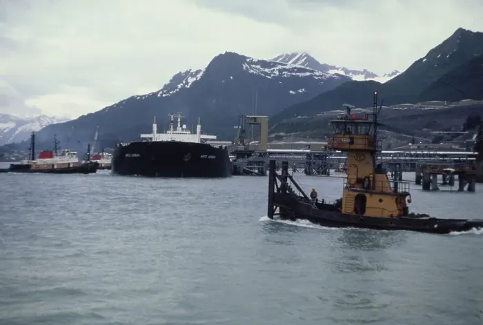 Framed Print : Supertanker ARCO Juneau