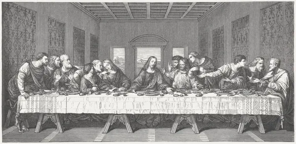 Leonardo da Vinci's The Last Supper, 1873 Print. Art Prints