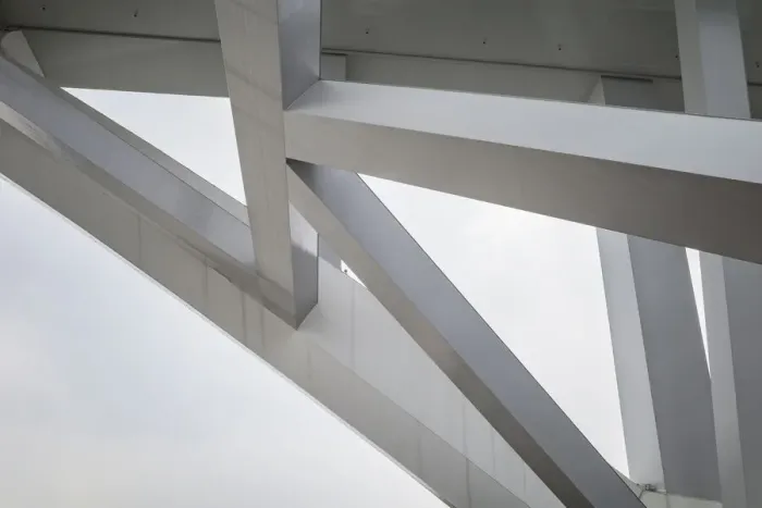 Framed Print : Support structure of bridge Framed Print : Support structure of bridge