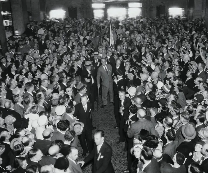 Framed Print : Supporters Greeting Roosevelt Framed Print : Supporters Greeting Roosevelt