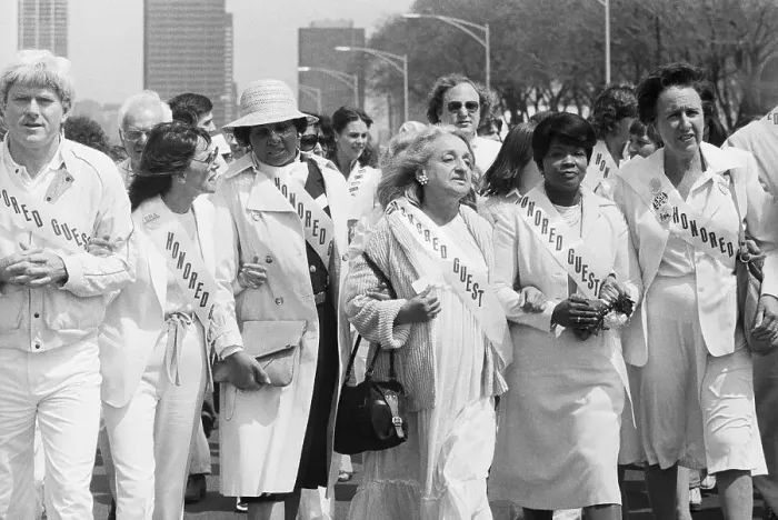 Framed Print : Supporters Marching for ERA Amendment