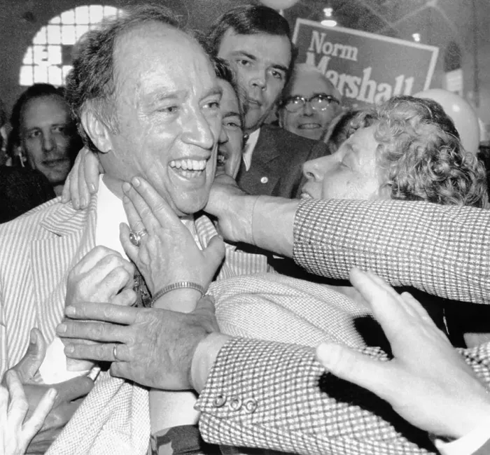 Framed Print : Supporters Mobbing Pierre Trudeau Framed Print : Supporters Mobbing Pierre Trudeau