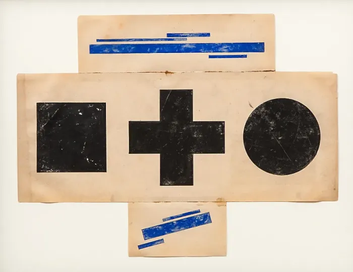 Framed Print : Suprematist Pattern, ca 1921