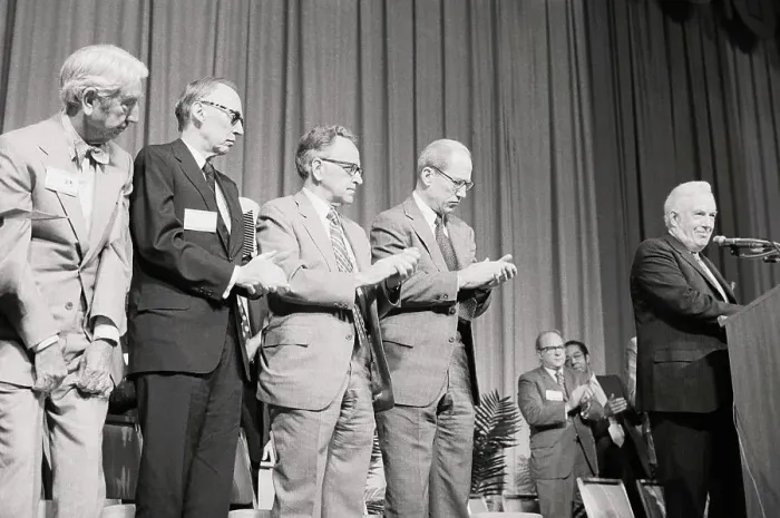 Framed Print : Supreme Court Justices Applauding Warren E. Burger
