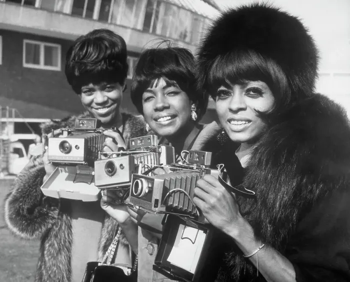 Framed Print : The Supremes with Cameras in London