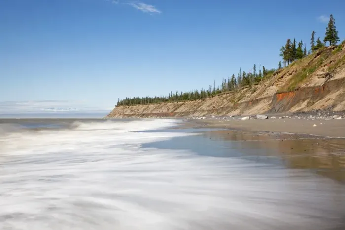 Framed Print : Surf on the beach of Kenai on the Kenai Peninsula, Cook Inlet, Alaska, USA Framed Print : Surf on the beach of Kenai on the Kenai Peninsula, Cook Inlet, Alaska, USA